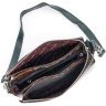 Разноцветная кожаная женская сумка-кроссбоди с фактурой под змею KARYA (2420885) - 4