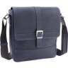 Мужская сумка синего цвета из матовой кожи Крейзи VATTO (11641) - 1