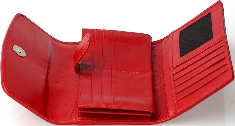 Красный кошелек из натуральной кожи морского ската большого размера STINGRAY LEATHER (024-18030)
