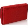 Червоний гаманець з натуральної шкіри морського ската великого розміру STINGRAY LEATHER (024-18030) - 5