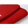 Червоний гаманець з натуральної шкіри морського ската великого розміру STINGRAY LEATHER (024-18030) - 8