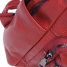 Вместительный женский кожаный рюкзак красного цвета Keizer (57299) - 6