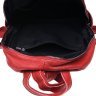 Вместительный женский кожаный рюкзак красного цвета Keizer (57299) - 7