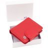 Женский кошелек небольшого размера из натуральной кожи красного цвета ST Leather 1767299 - 8