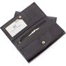 Женский кошелек черного цвета в лаке ST Leather (16306) - 3