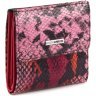 Різнобарвний жіночий гаманець із лакованої шкіри під змію Karya 67499 - 1