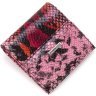 Різнобарвний жіночий гаманець із лакованої шкіри під змію Karya 67499 - 3