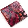 Різнобарвний жіночий гаманець із лакованої шкіри під змію Karya 67499 - 4