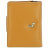 Качественный женский кошелёк из фактурной кожи с ID-окошком для документов Ashwood Y60 Mustard 97799 коричневого цвета modnotak фото - 3