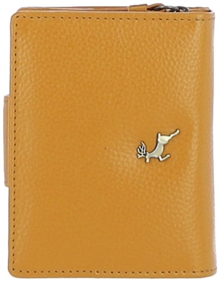 Качественный женский кошелёк из фактурной кожи с ID-окошком для документов Ashwood Y60 Mustard 97799 коричневого цвета modnotak фото №3