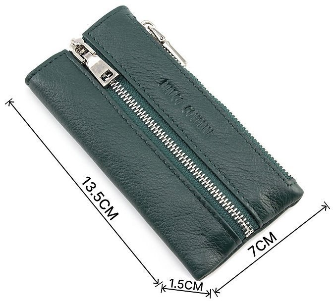 Кожаная ключница зеленого цвета Marco Coverna (16648) modnotak фото №3