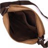 Мужская сумка-мессенджер из качественного текстиля коричневого цвета Vintage 2422205 - 5