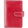Жіночий вертикальний гаманець з натуральної шкіри червоного кольору з RFID - Visconti Venice 68799 - 1