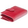 Женский вертикальный кошелек из натуральной кожи красного цвета с RFID - Visconti Venice 68799 - 5
