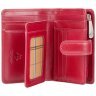 Женский вертикальный кошелек из натуральной кожи красного цвета с RFID - Visconti Venice 68799 - 6