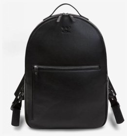 Черный городской рюкзак формата А4 из гладкой кожи BlankNote Groove L 78999
