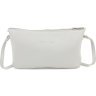 Біла жіноча сумка-клатч із натуральної шкіри італійського виробництва Grande Pelle (59099) - 4