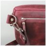 Женская винтажная сумка-бананка из натуральной кожи бордового цвета BlankNote Vacation 79099 - 4